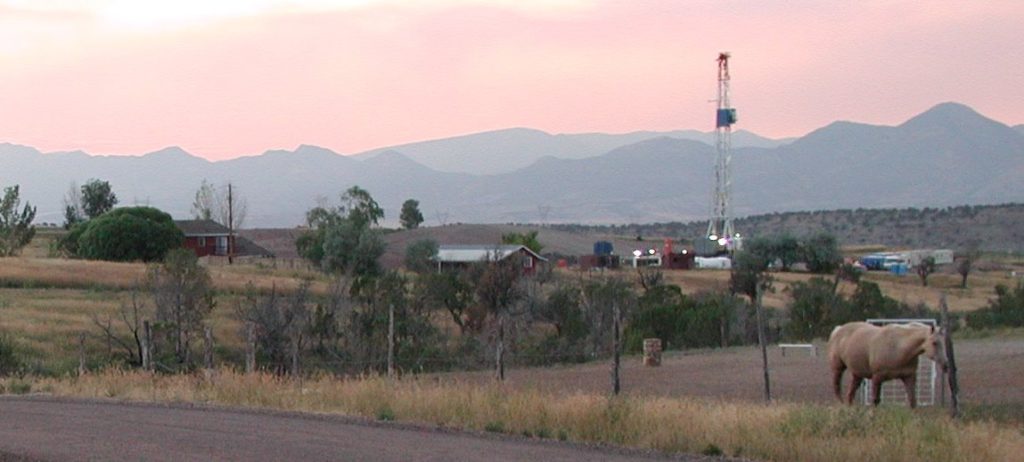 You too could have a gas well in your back yard. South of Silt, Colorado